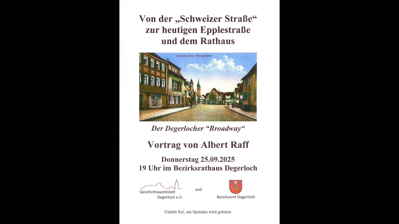 Von der Schweizer Straße bis zur heutigen Epplestraße und dem Rathaus
