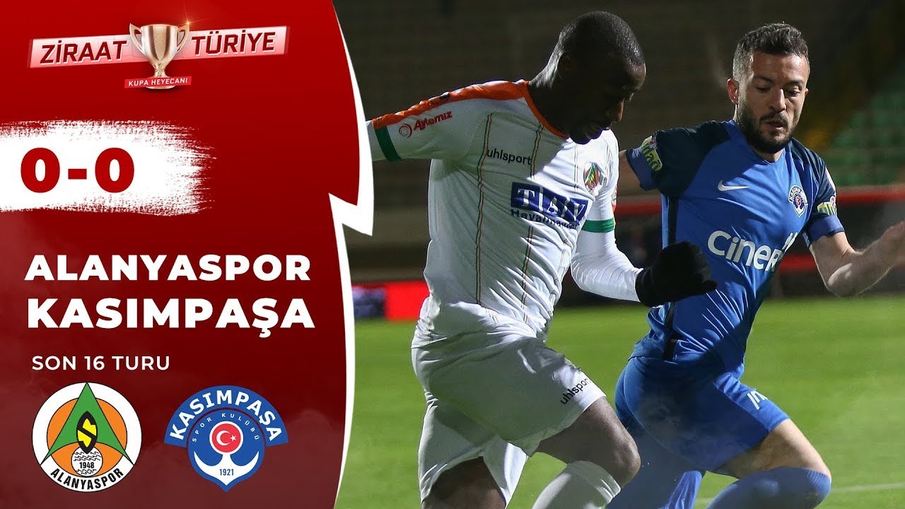 Alanyaspor 0-0 Kasımpaşa Maç Özeti (Ziraat Türkiye Kupası Son 16 Turu) 17.01.2019