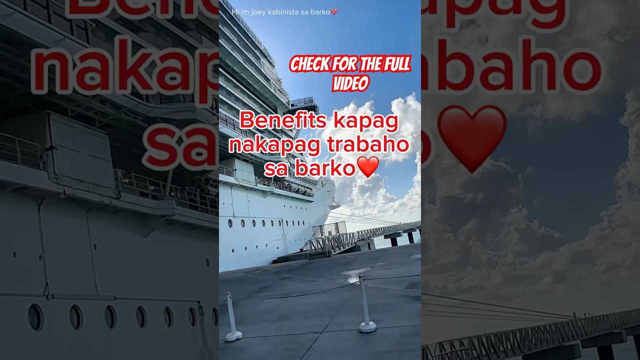 Benefits sa cruise ship "Sweldo? ✅Free food & stay? ✅Travel the world? ✅Tara na, crew life na!