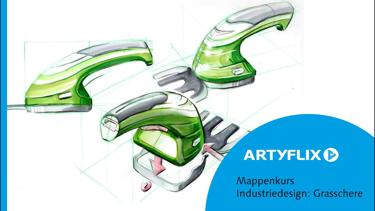 Mappenkurs Zeichnen für die Industriedesign-Mappe