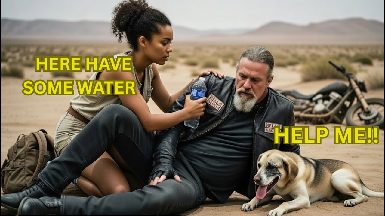 A Homeless girl spent her last 12$ helping hell’s angel and his dog, what happens next