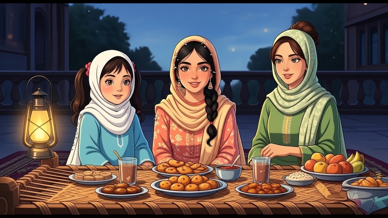 First Iftar of Ramadan – Cozy Ghibli Village ASMR | Emotional Story | Peaceful Ramadan Ambience