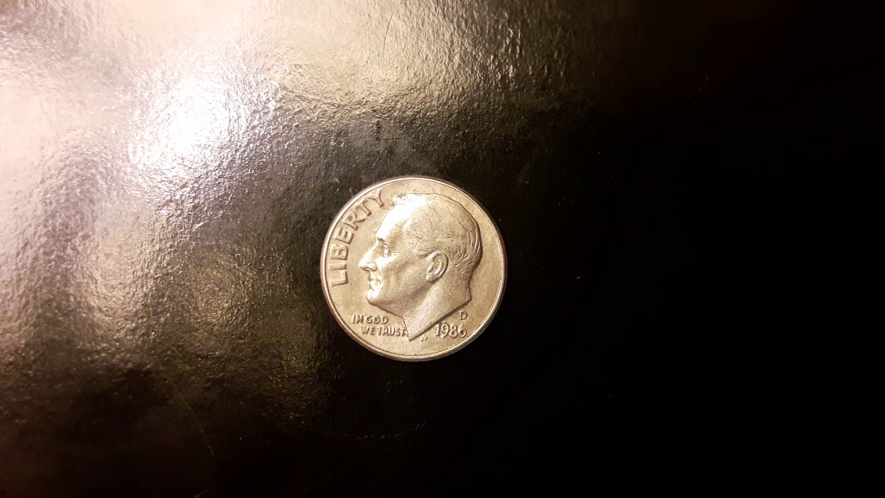 Coins:&nbsp; USA Dime 1986 D Coin