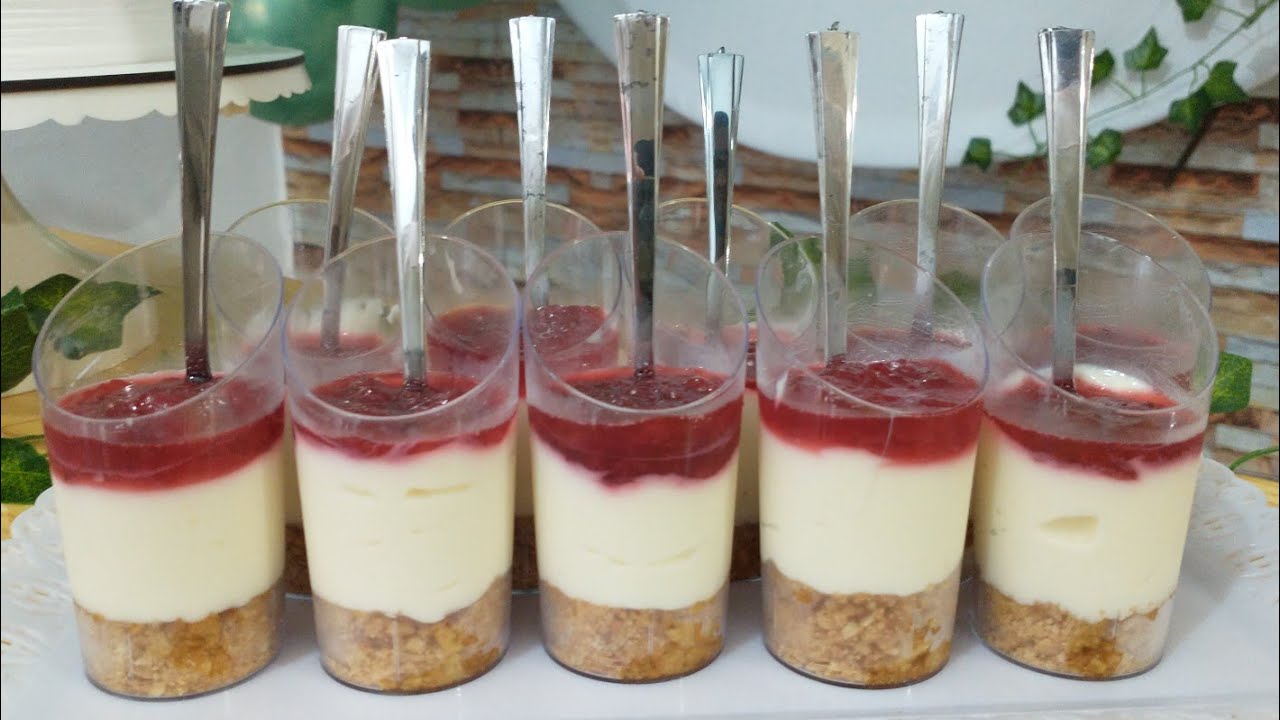 Verrine de Cheesecake de morango 🍓