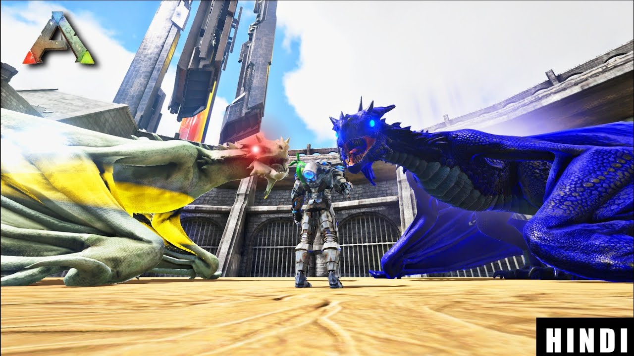 CELESTIAL DRAGON VS GHOST DRAGON IN ARK ! | ARK Survival Evolved | IamBolt Gaming