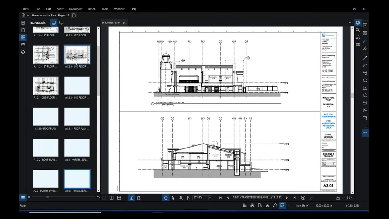 Bluebeam Revu Document Setup and Management