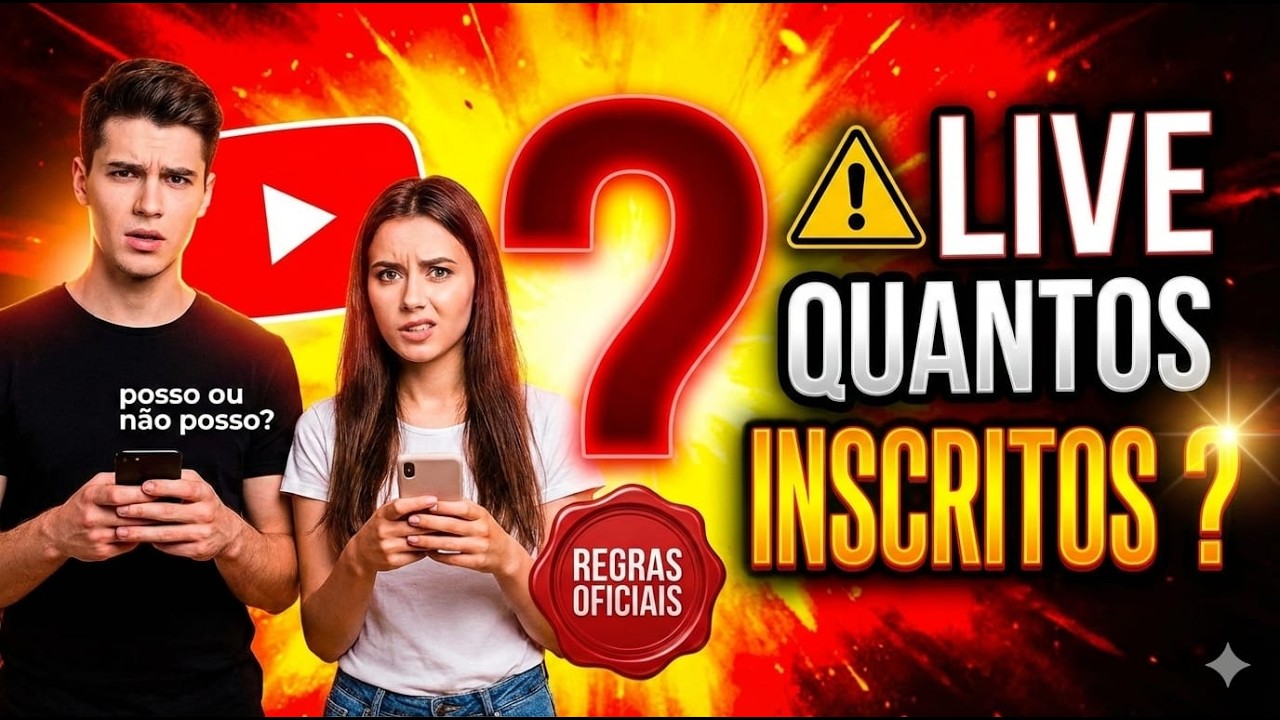 Com quantos inscritos pode se fazer live no YouTube