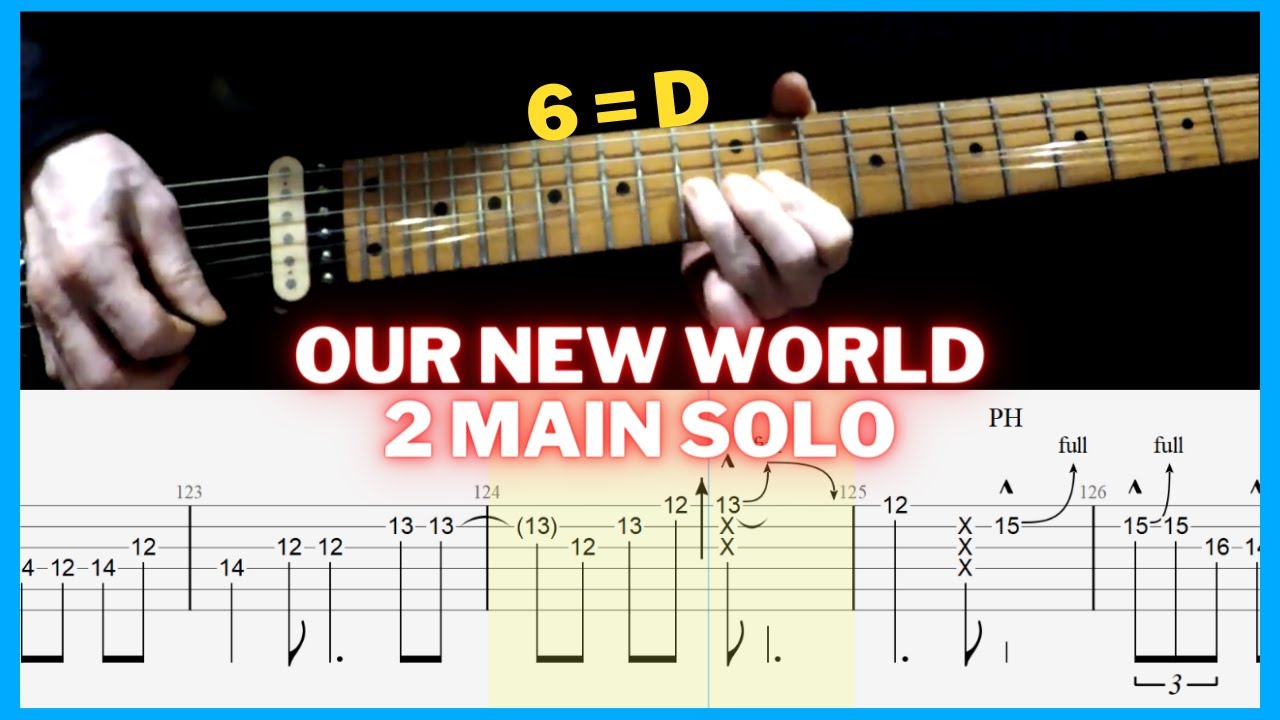 Our new world solo lesson | Slow tempo