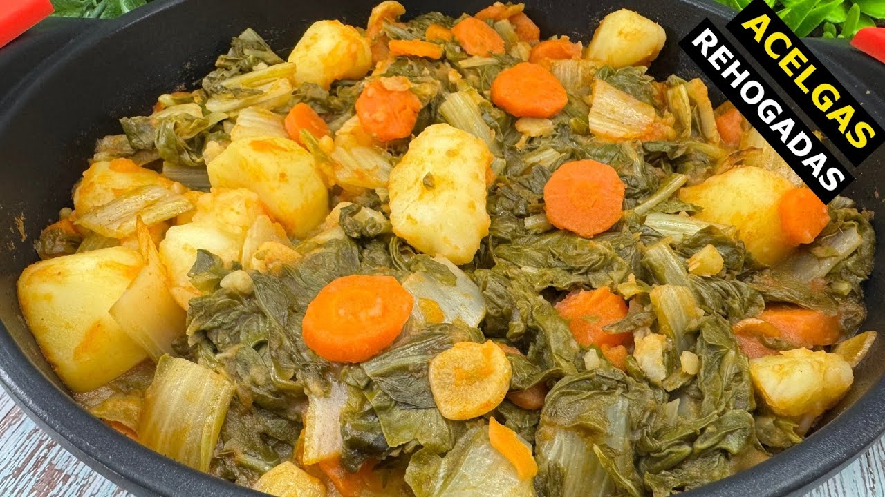 ACELGAS rehogadas con PATATAS - Receta Muy Fácil y Rápida!