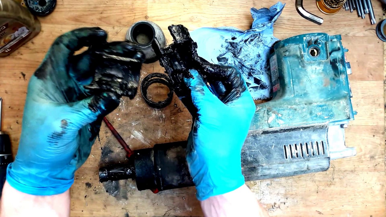 Makita HR5001C sds max rotary hammer drill disassembly and finding problems