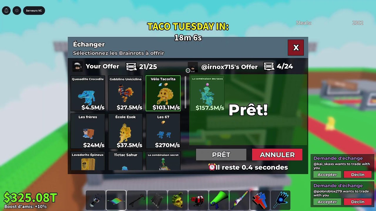 venez trade fr ( pseudo Maxoulebg28) pas de bacuru et pas de pvp
