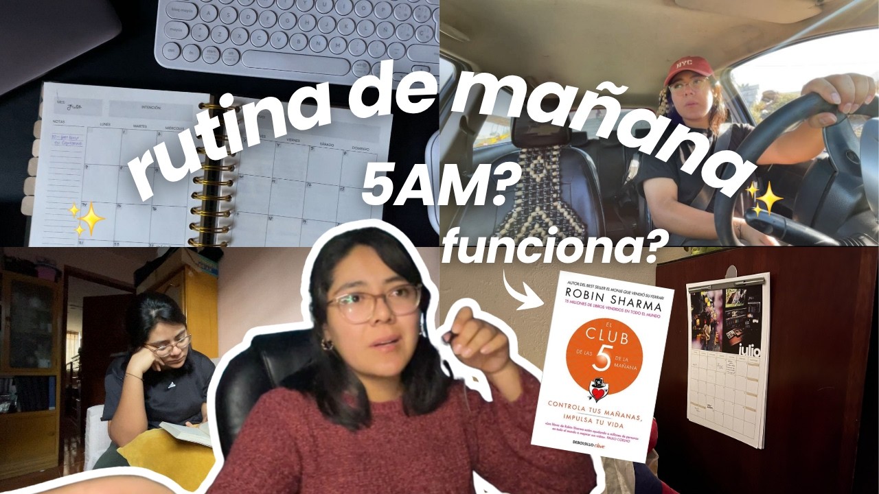 funciona el club de las 5AM? mi versión flexible y real | guía rutina de mañana sin culpa + vlog