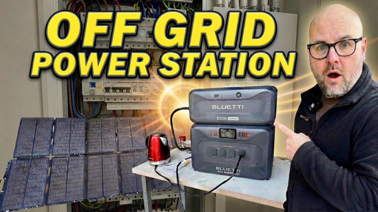 Off-Grid Power With My BLUETTI Apex 300 Solar Power Station! 