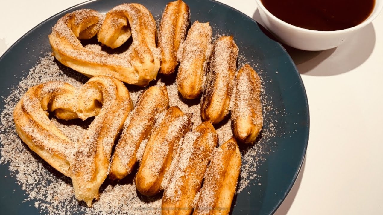 Absolutely No Frying!  These Crispy Golden Churros are Baked in the Oven and so so good..