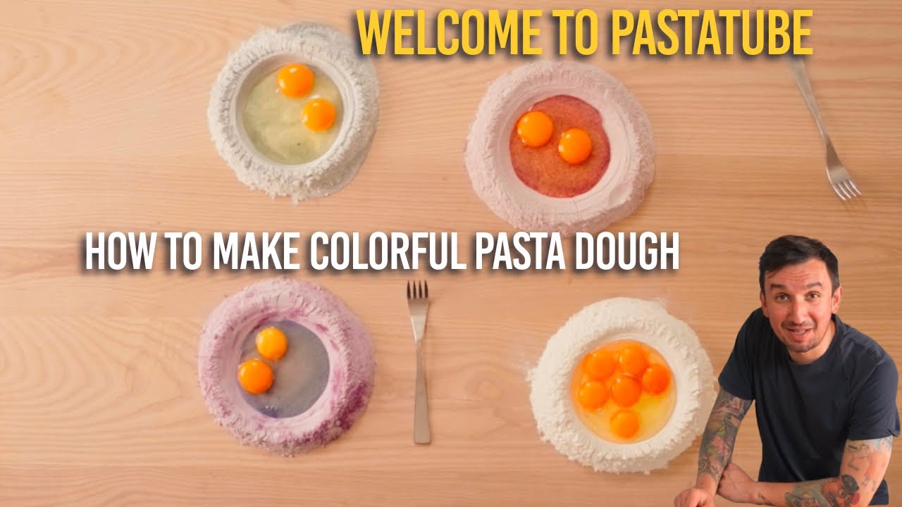 How to make fresh Colourful Pasta from scratch with @mateo.zielonka #pasta