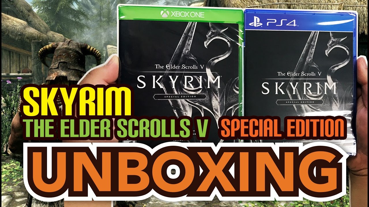 Распаковка The Elder Scrolls V Skyrim Special Edition (PS4/Xbox One)!!