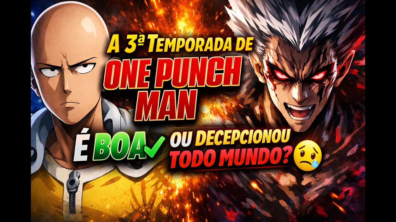 A 3ª Temporada de One Punch Man é BOA ou Decepcionou Todo Mundo?
