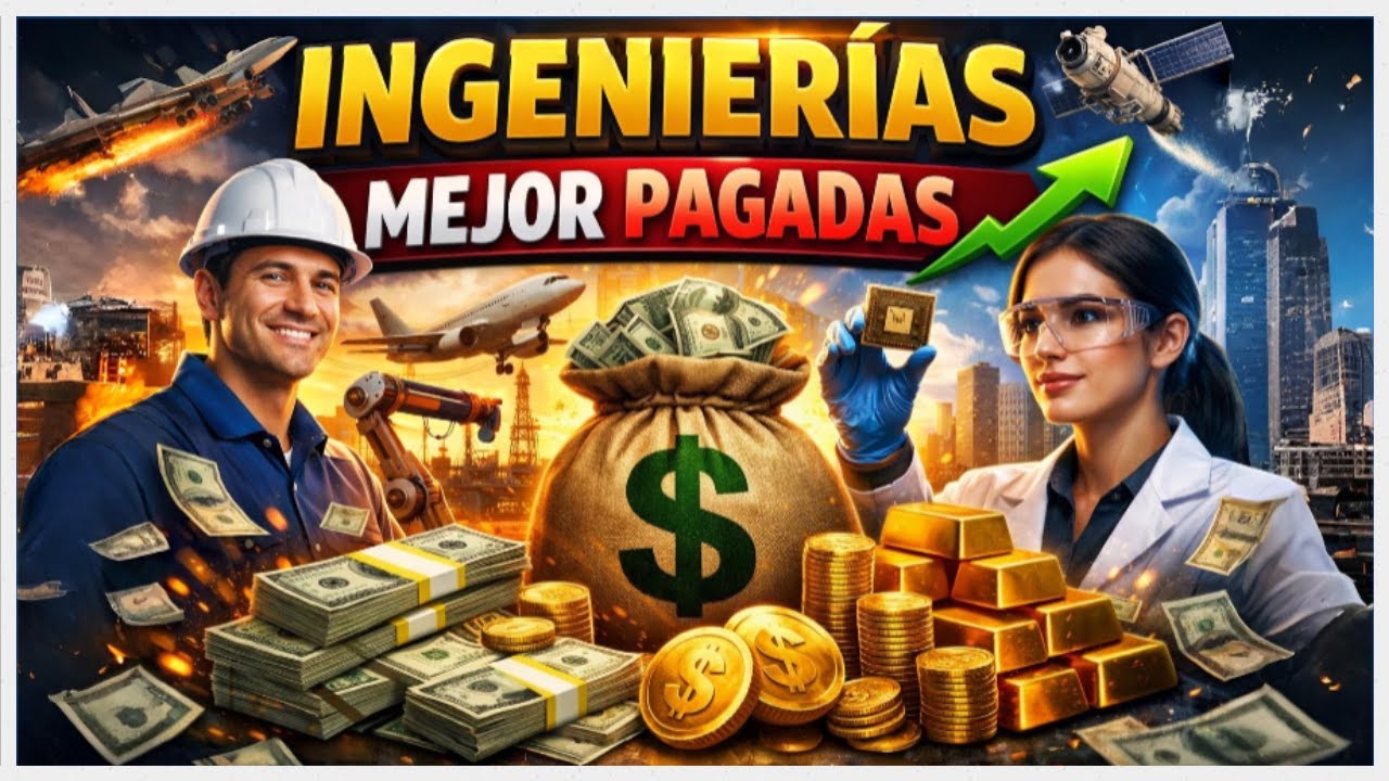 INGENIERIAS mejor PAGADAS | Las10 MEJORES INGENIER&Iacute;AS🎓