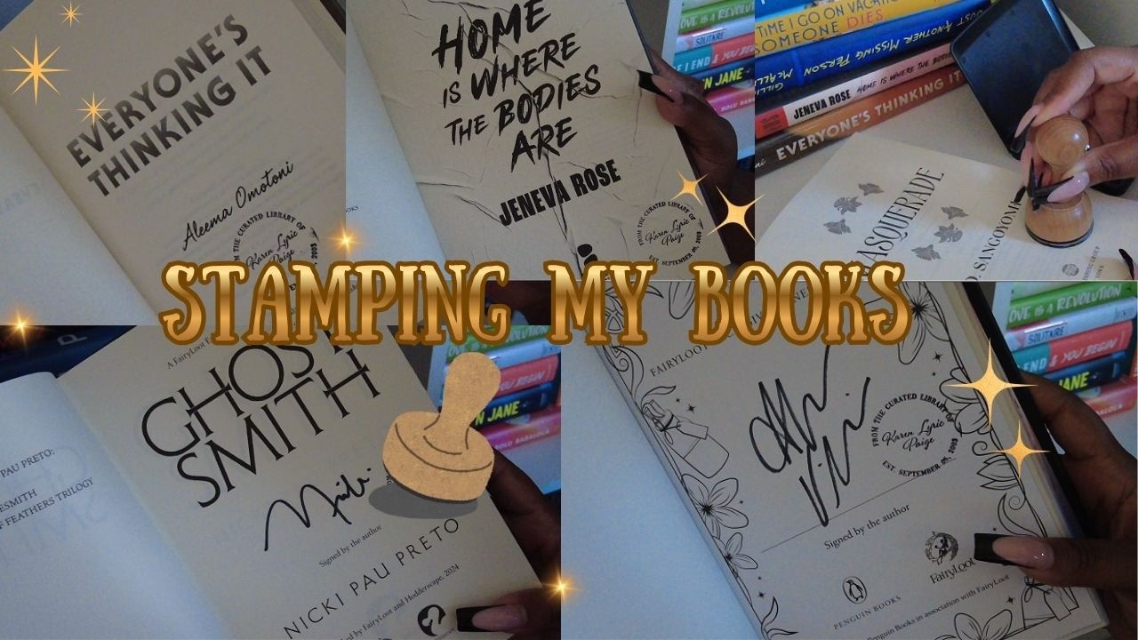 let's stamp some books together 📖📔