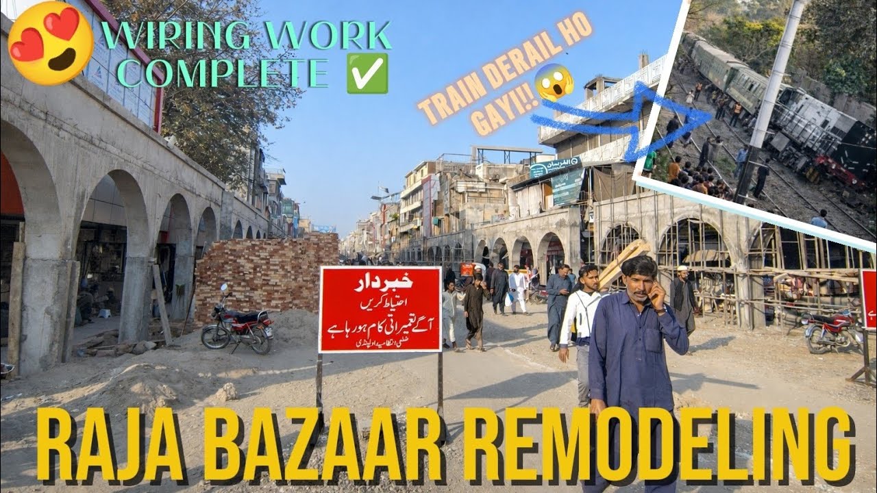 Raja Bazaar Rawalpindi🏬 |Remodeling Update| Arches Work Start on Both Sides💥💥| Construction Updates 