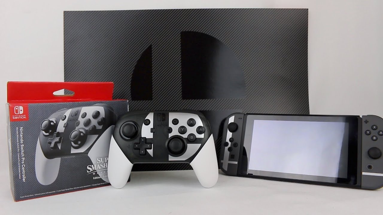 Nintendo Switch Pro Controller Super Smash Bros. Ultimate Edition Unboxing