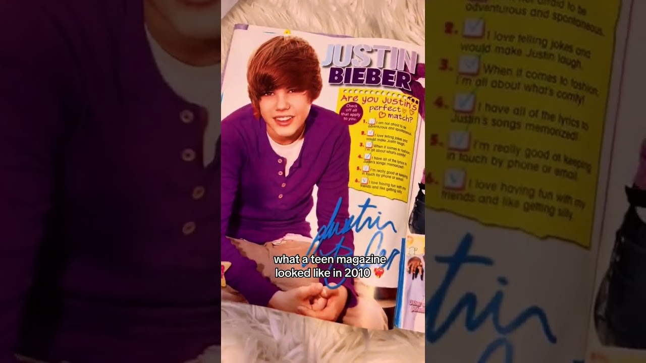 what a teen magazine looked like in 2010 🩵