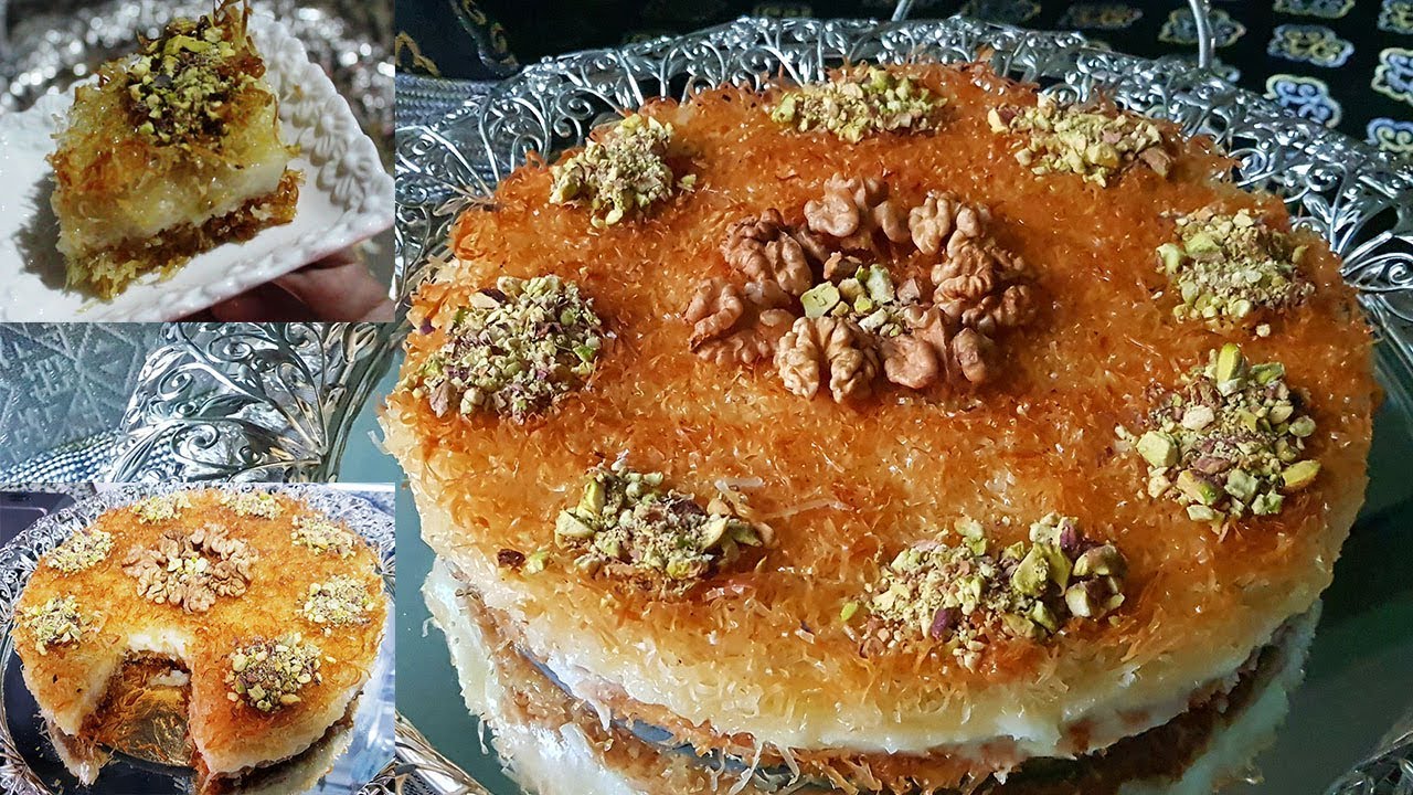 و أخييرا كناااافة بالقشطة اقتصاااااادية بدون عجينة كنافة