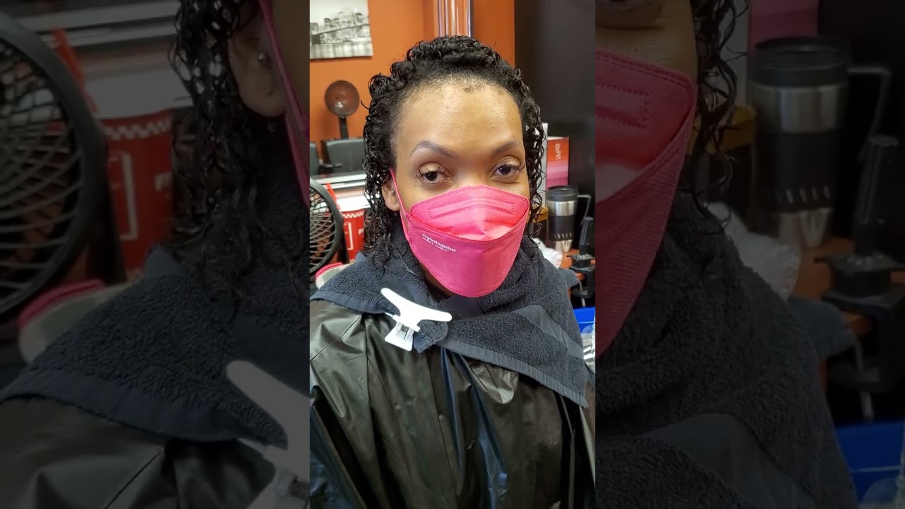 Permanently curly perm is a old school Jherri Curl on African American Hair