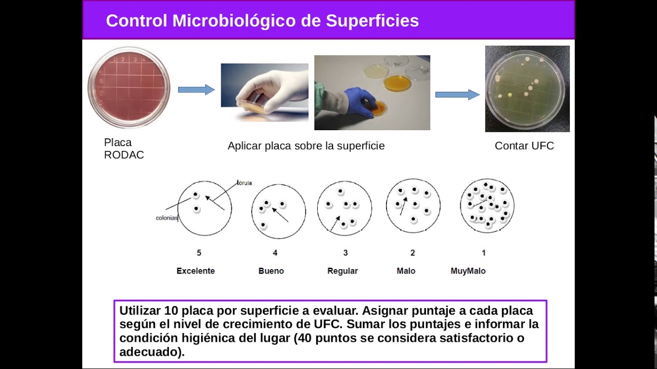 Toma de muestras superficies ambientales - Microbiología