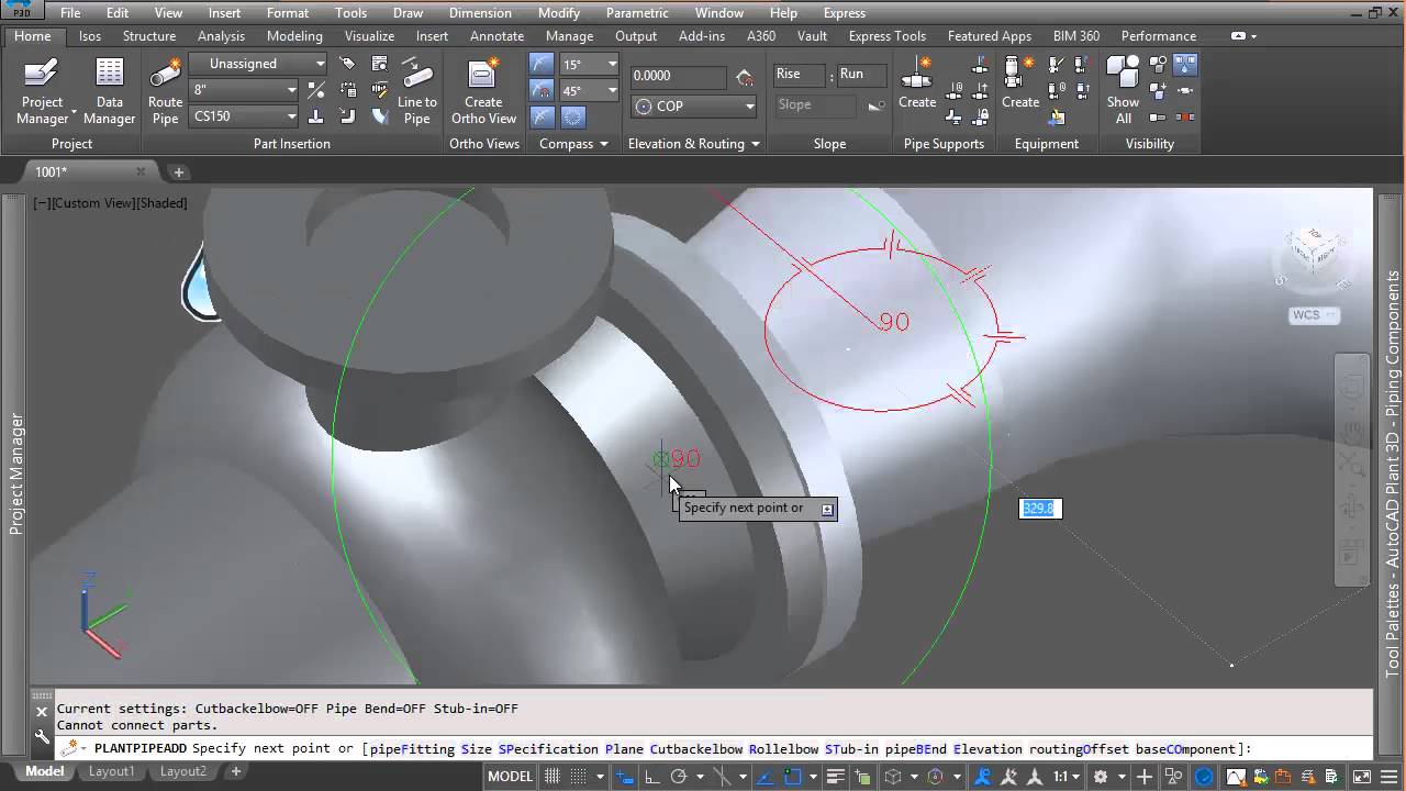 How to use Auto Routing in Autocad Plant 3D
