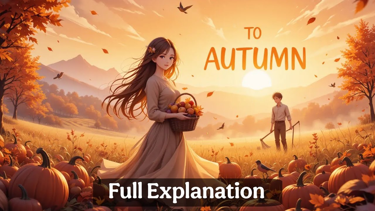 To Autumn by John Keats Full Explanation l Line be Line Explanation To Autumn by John Keats l