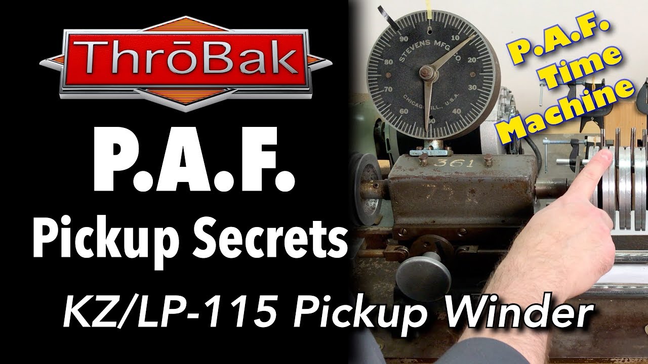 P.A.F. Pickup Secrets: KZ/LP-115 P.A.F. Humbucker Pickup Winder (Holy Grail Machine!)