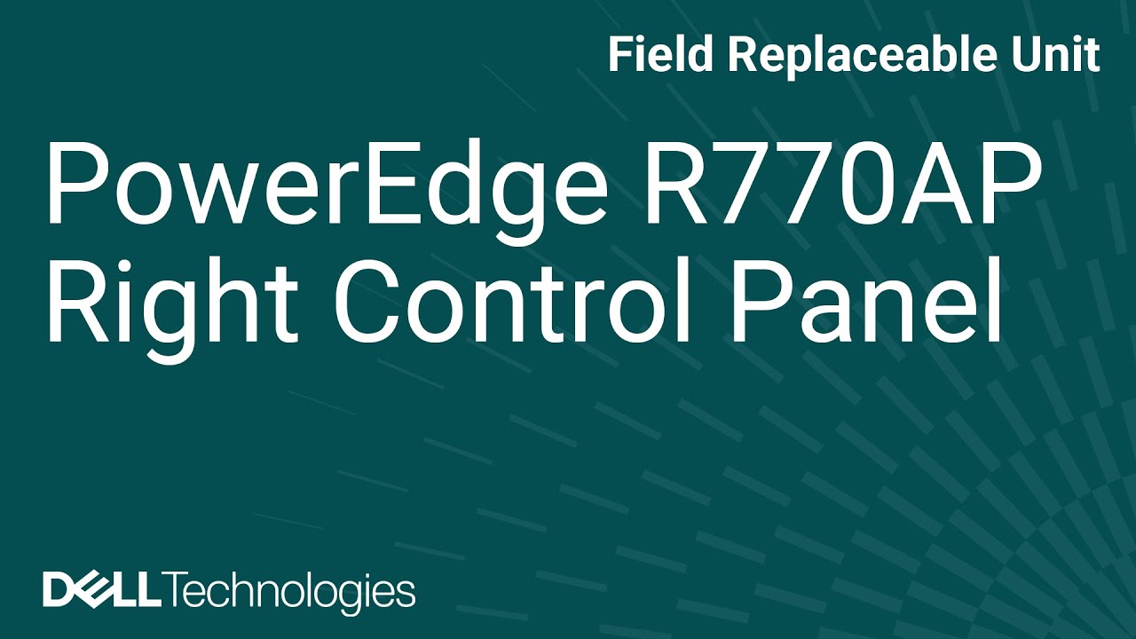 How to replace the right control panel on a PowerEdge R770AP