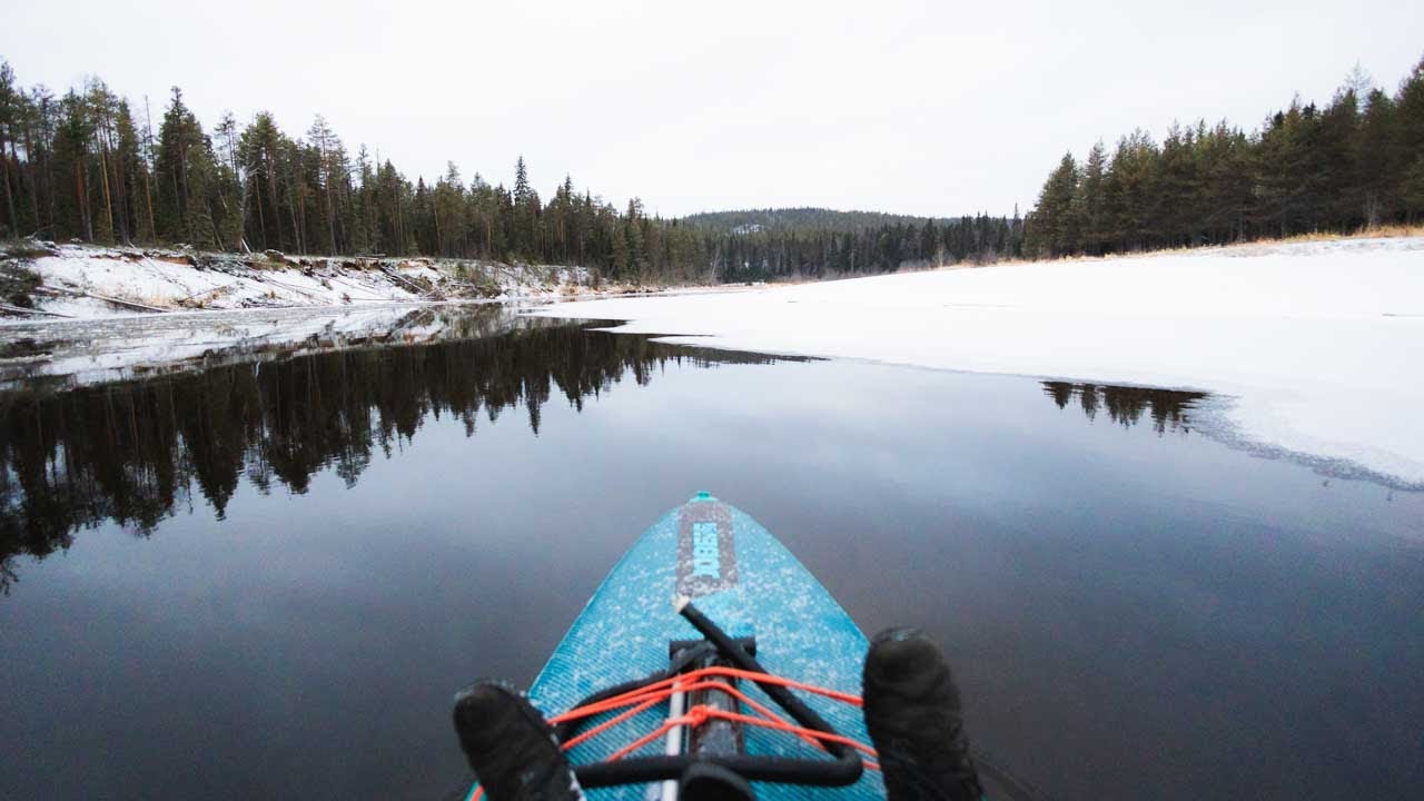 Melontaretki marraskuisella Oulankajoella – Joki jäätyy