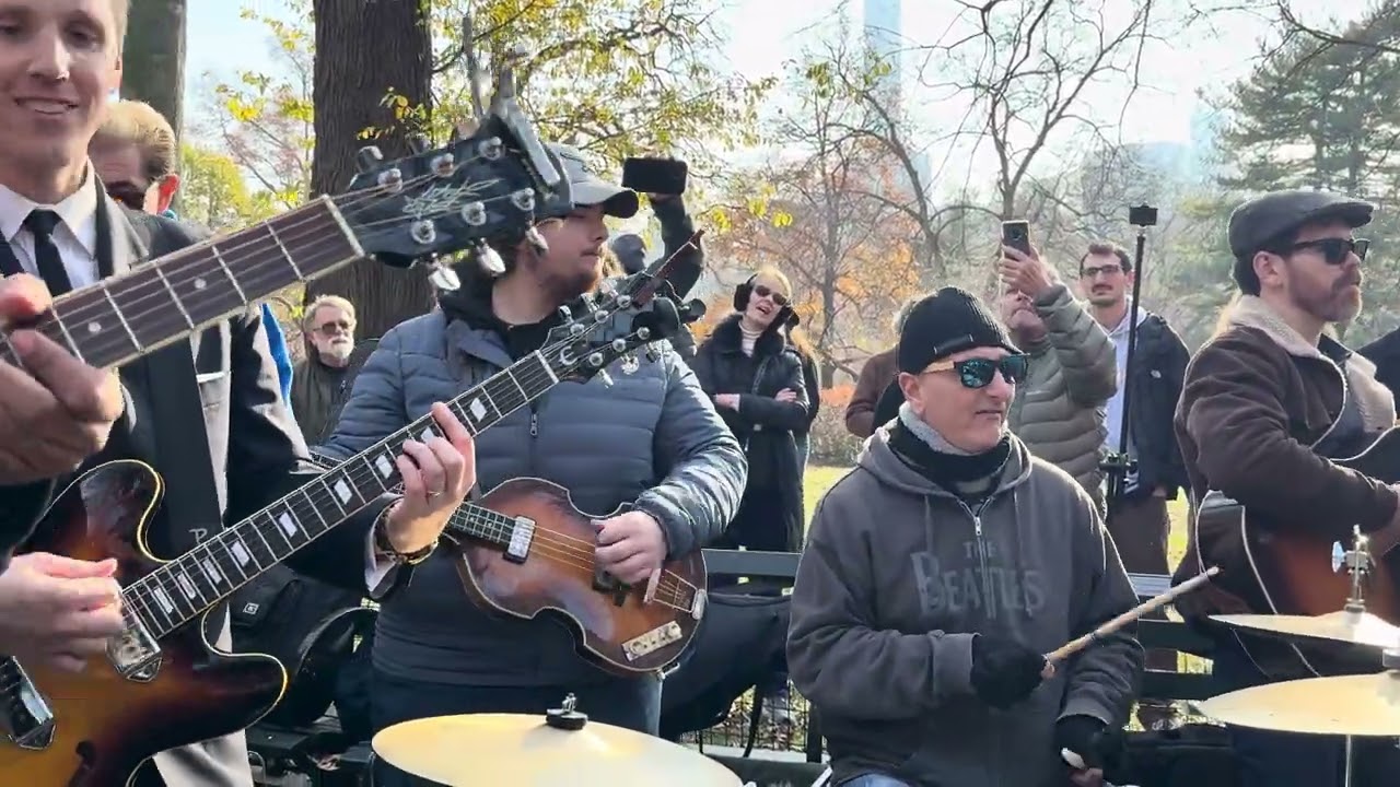If I Fell (4+)💙💎J.Lennon 43rd Memorial, Strawberry Fields NYC.Dec.8,2023 ​⁠@stuartm.6828