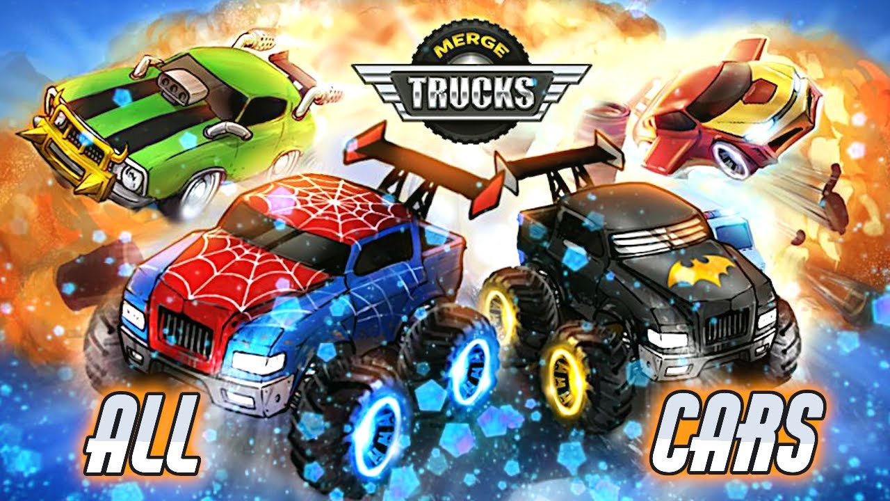Merge Truck: Монстр-трак 4x4 🚛 Все тачки