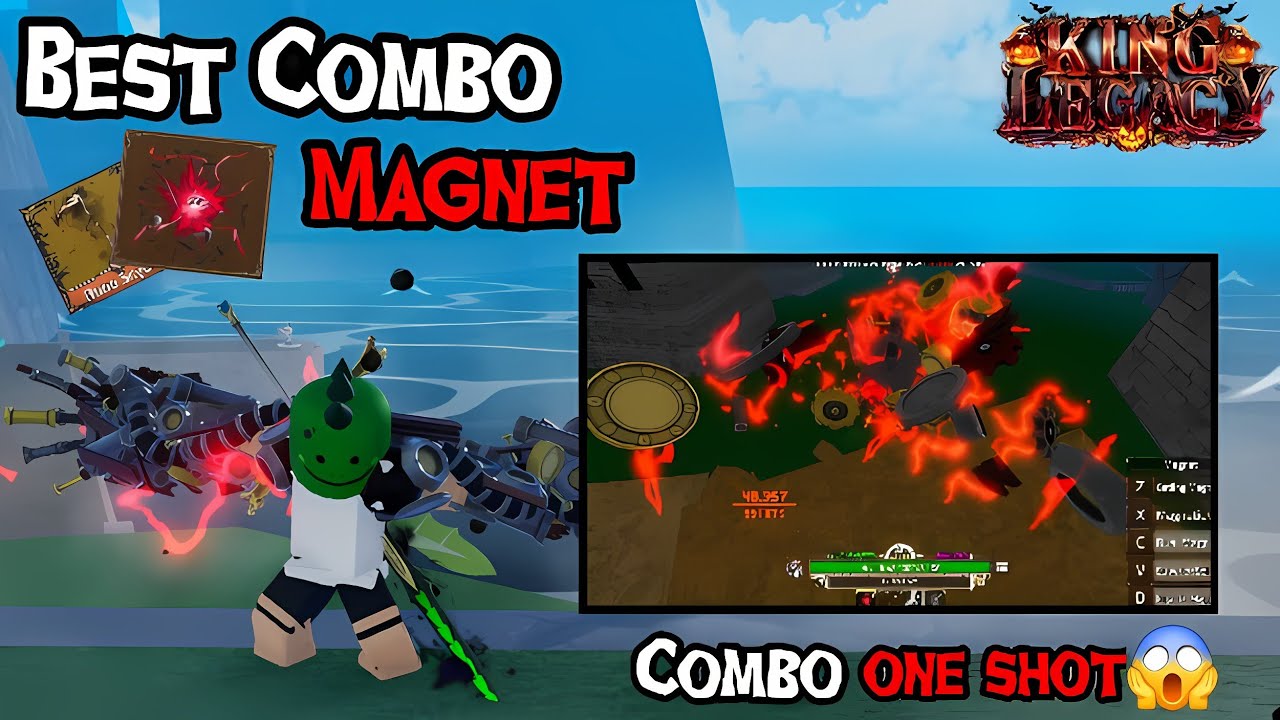 Best Combo Of Magnet and Bone Scythe? Really Strong | King Legacy