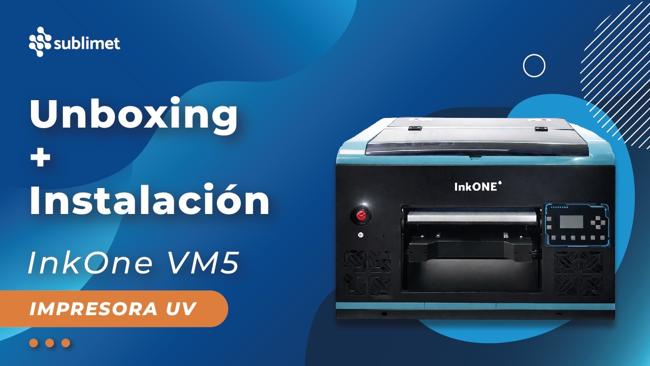 Unboxing e instalación de la impresora UV InkOne VM5
