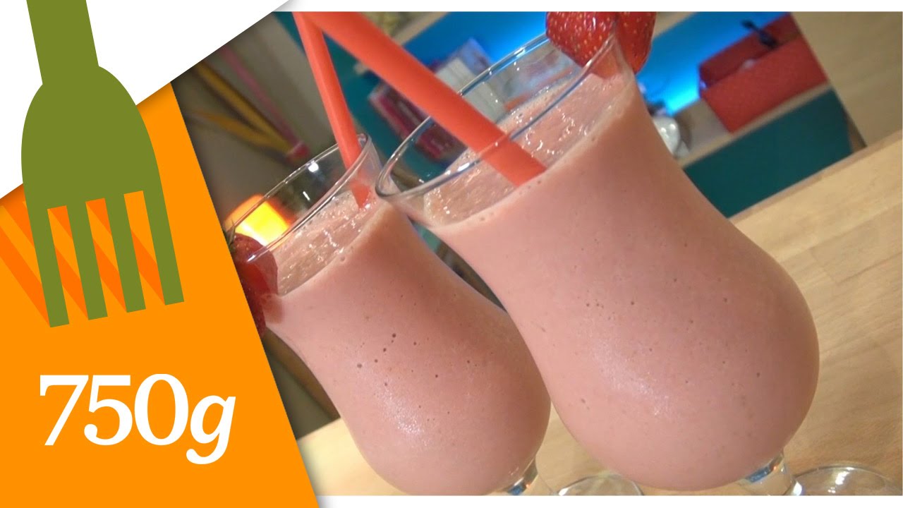Recette du Milkshake à la fraise - 750g