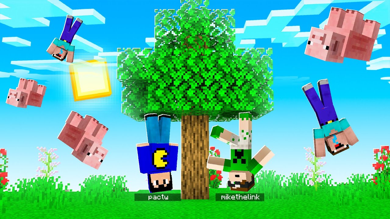 Minecraft SÓ que a GRAVIDADE está INVERTIDA!