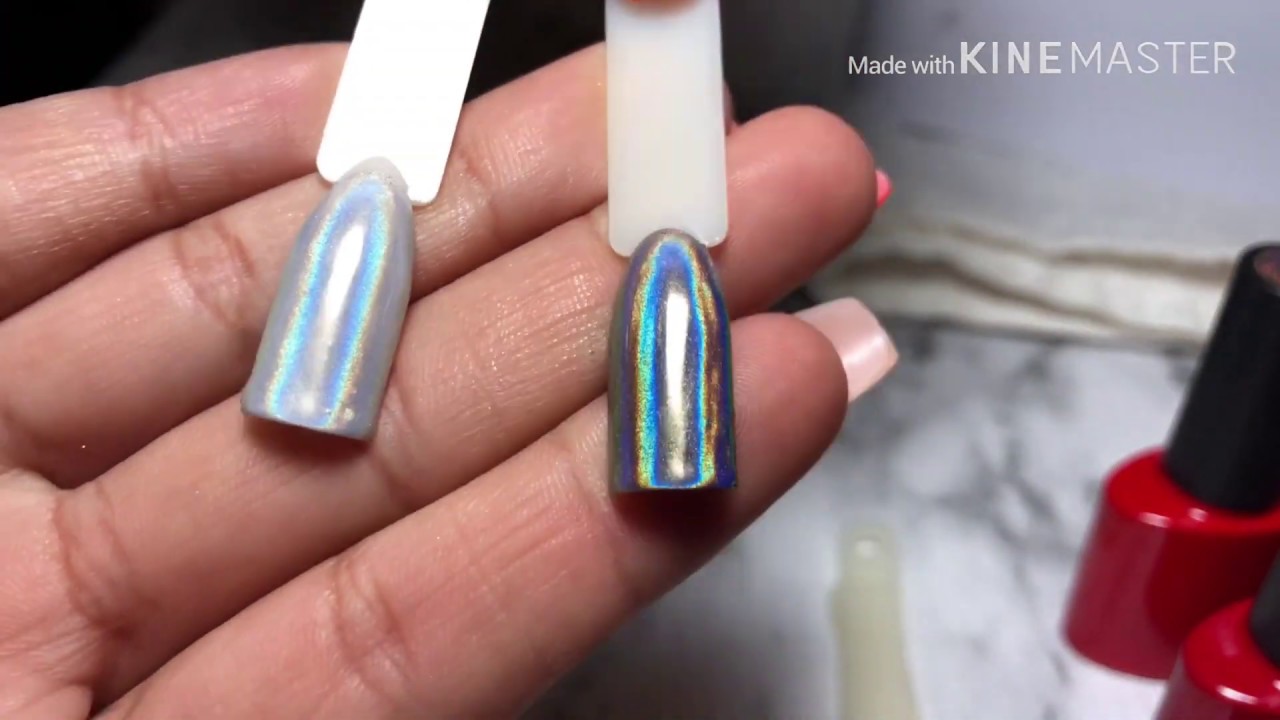 Como aplicar efecto holografico unicornio FANTASY NAILS!