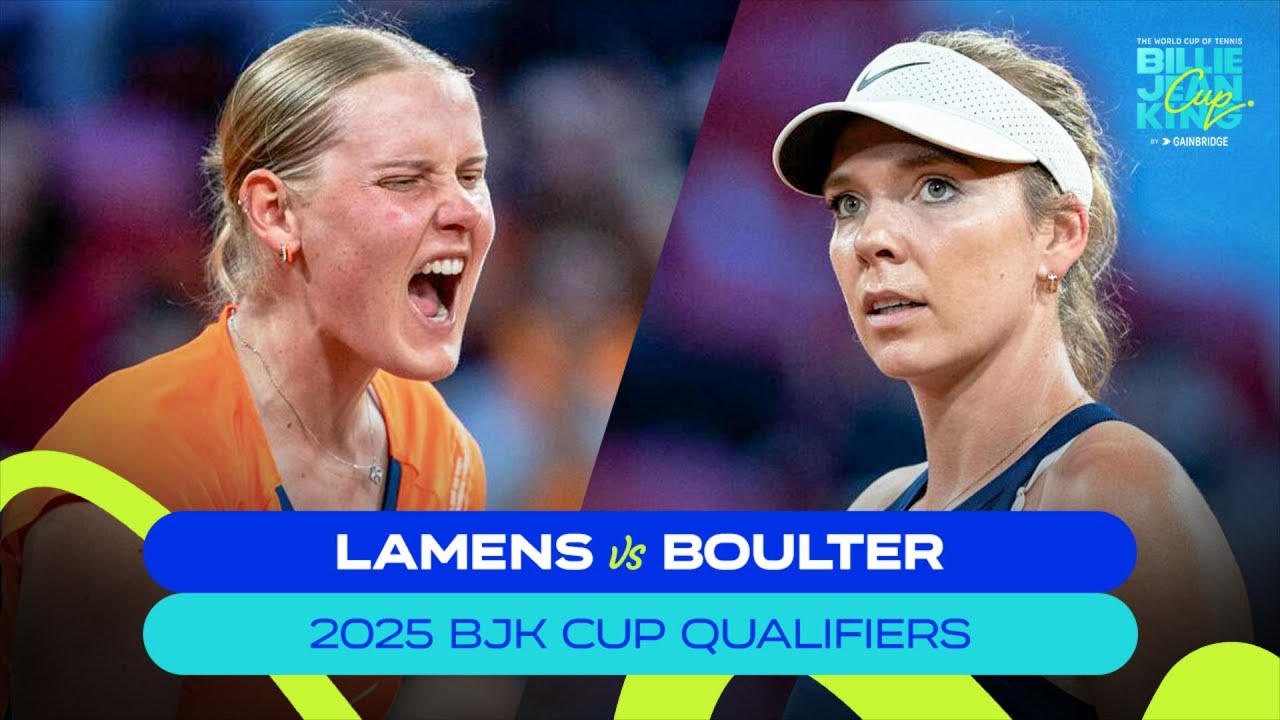 Suzan Lamens (NED) v Katie Boulter (GBR) | 2025 BJK Cup Qualifiers | Match Highlights