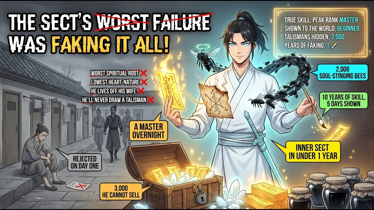 Everyone Grinds 10 Years to Draw 1 Talisman, I Had to Fake Failing for a Year! | Manhwa Recap