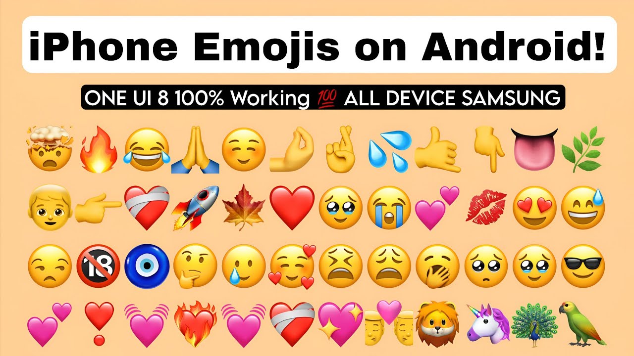 How To Get iPhone Emojis On Android 2026 | Samsung One Ui 8 Android 16 | iOS Emojis On Samsung 