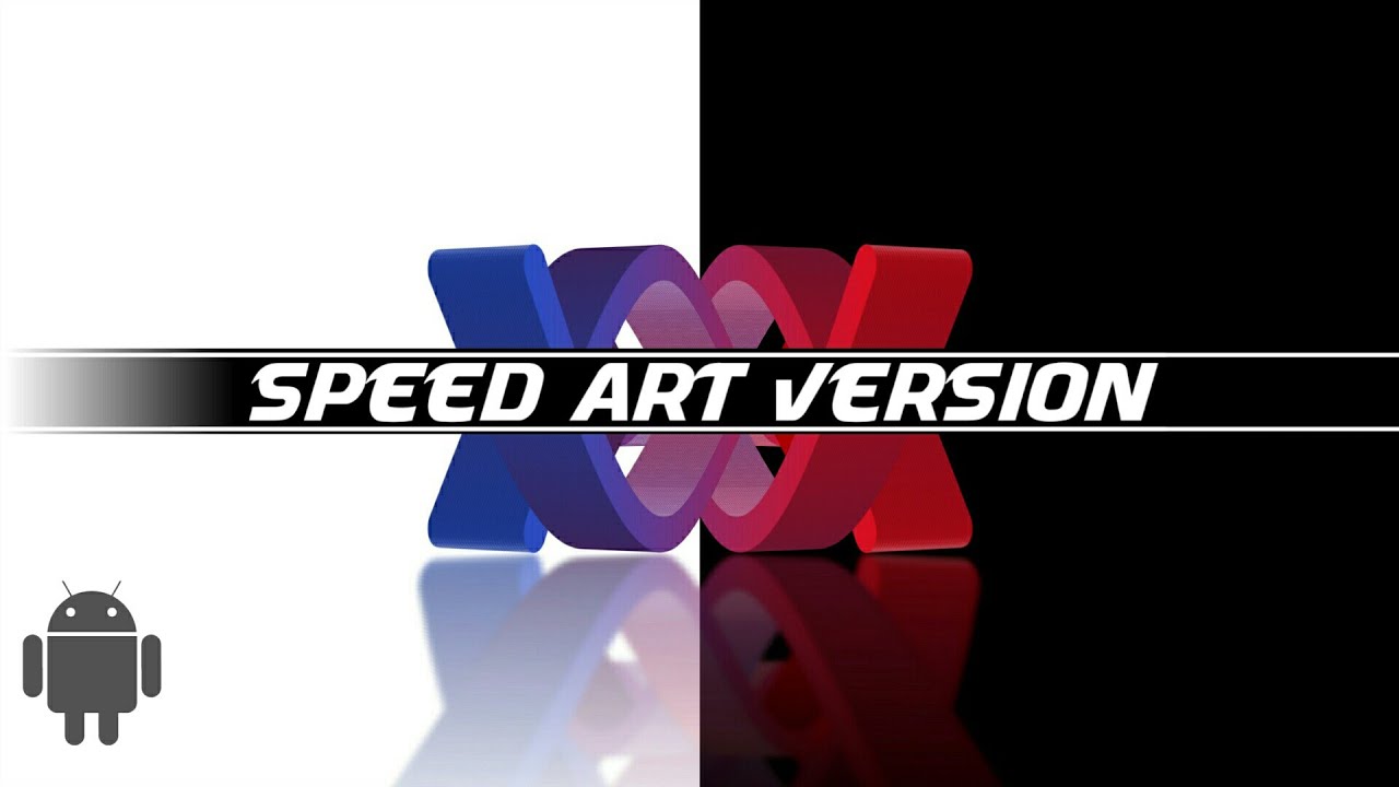 (Speed art version) Create professional 3D logo on android