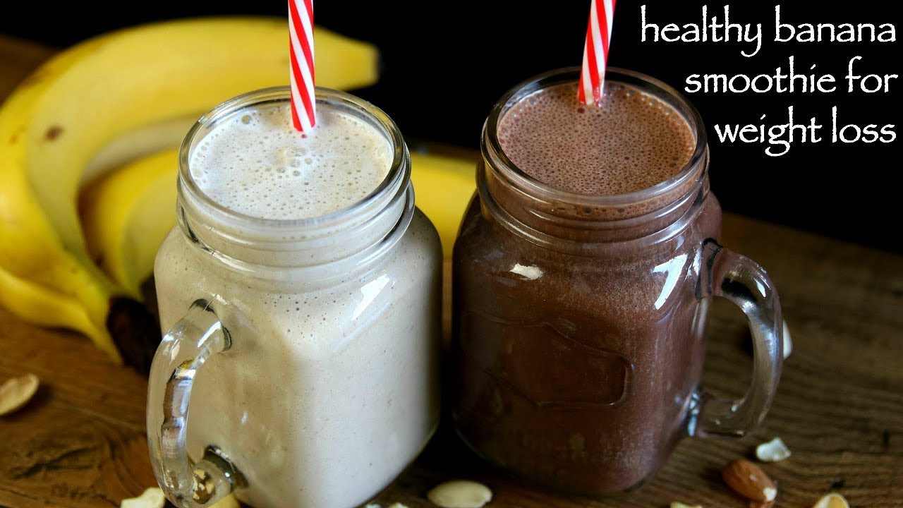 banana smoothie recipe | dates & chocolate smoothie | weight loss recipes