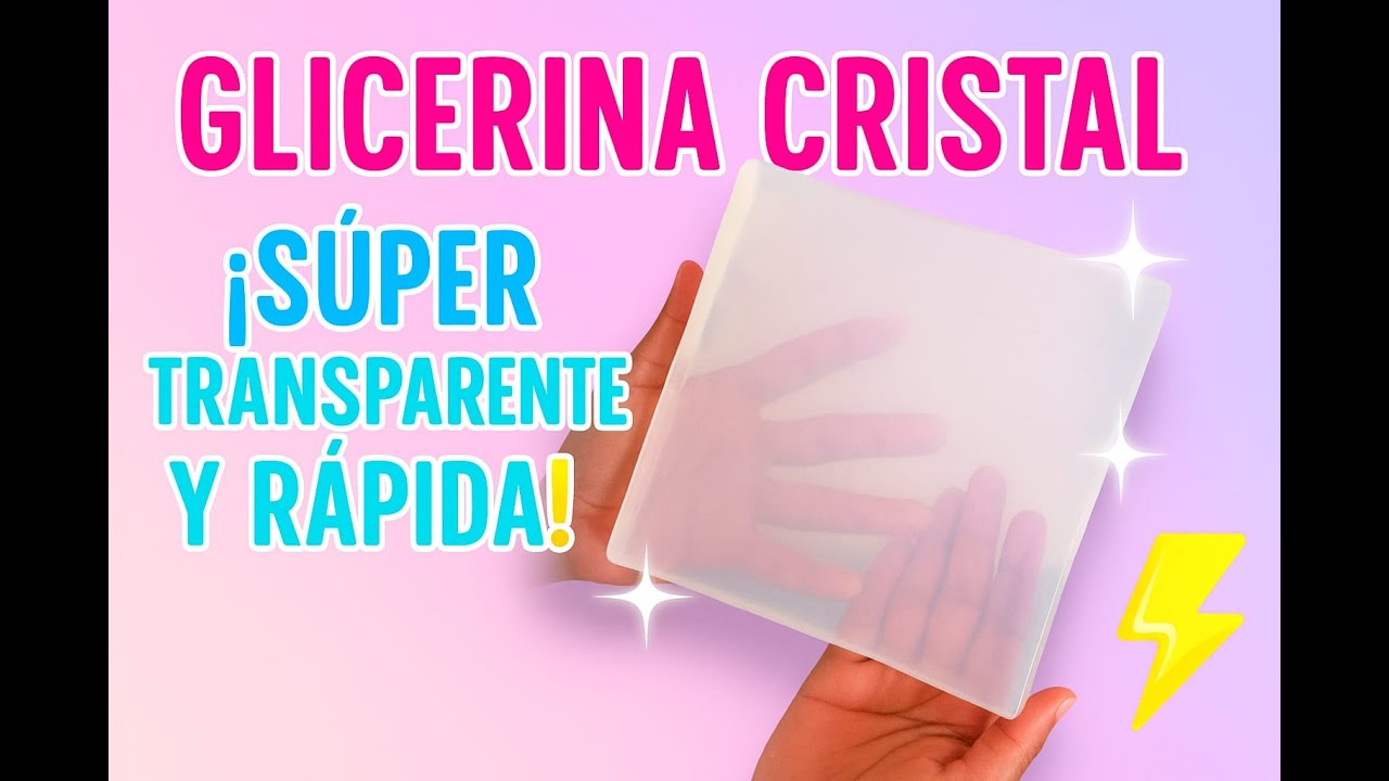 Cómo hacer glicerina cristal fácil y rápido