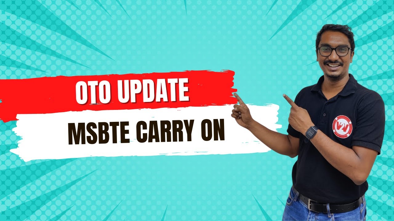 MSBTE OTO Update 2023 For Diploma Students | OTO | Latest Update on OTO
