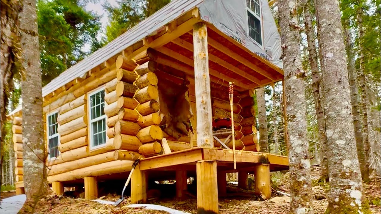 Second floor Loft,Building a Log Cabin on a Off Grid Homestead[EP94]Surviving Wilderness 