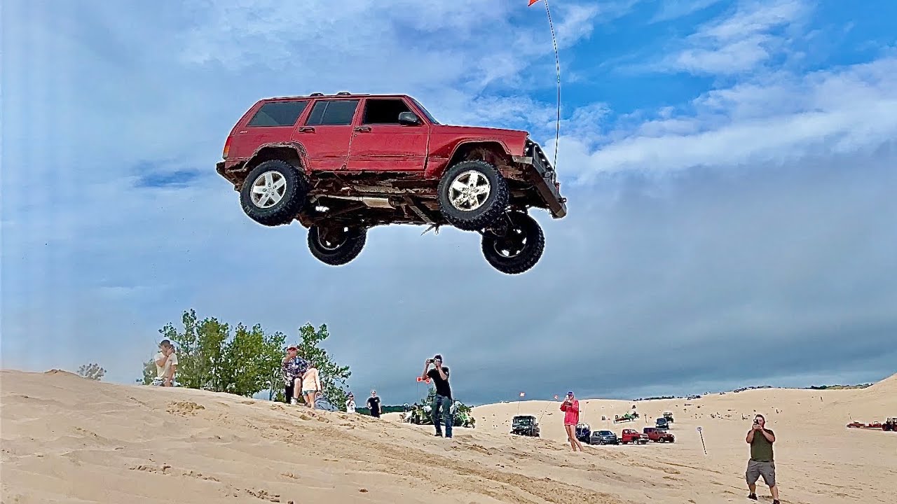 Jumps, Wheelies, and Drag Racing at the Silver Lake Sand Dunes.  August 16-17